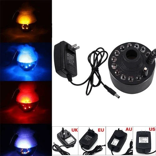 (🔥Early Holiday Sale SAVE 50% OFF)-12 LED light Ultrasonic Mist Maker Fogger-BUY 2 GET 10% OFF& FREE SHIPPING