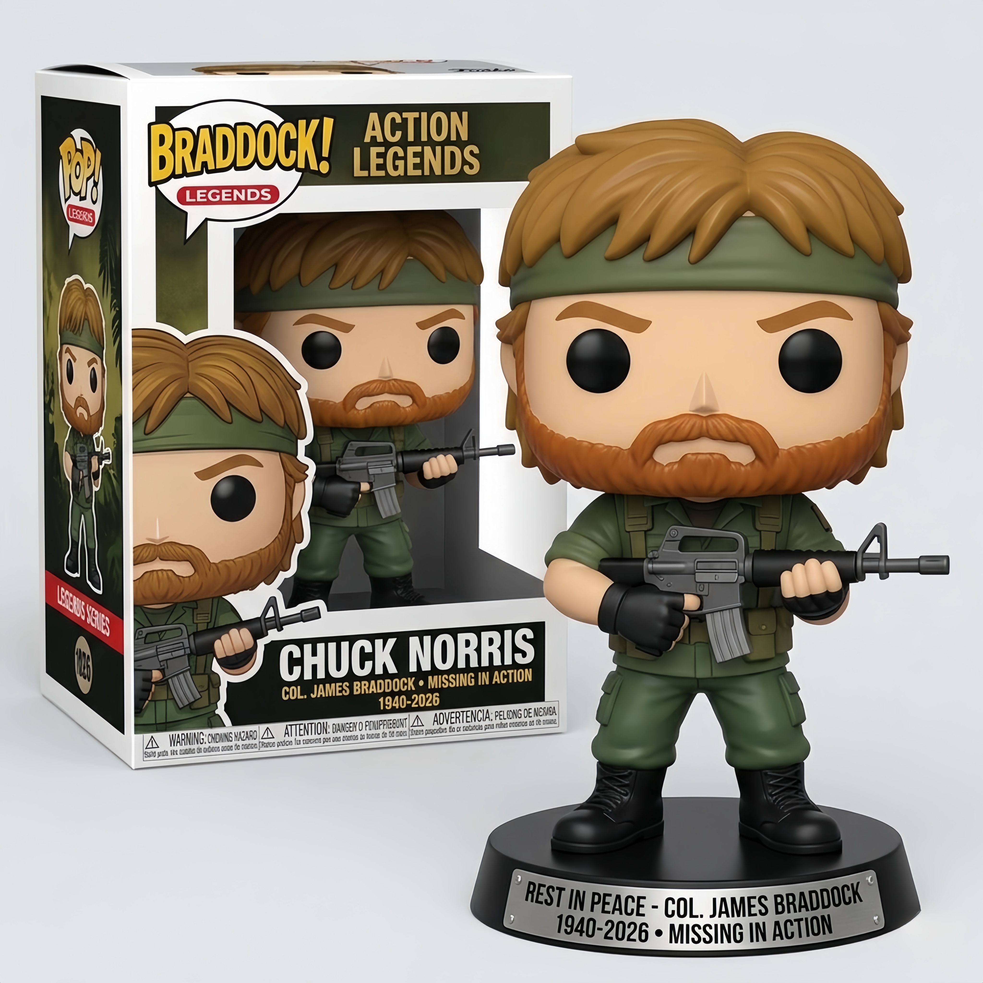 Chuck Norris Legends Memorial Pop!