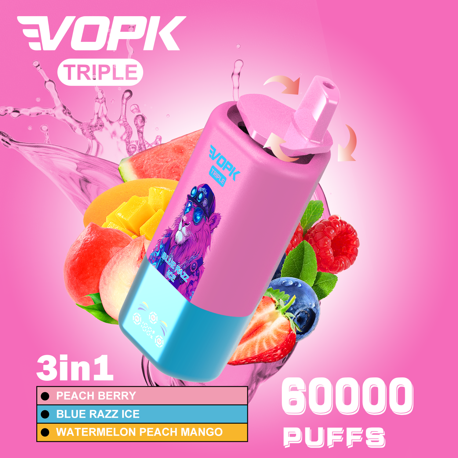 New! 3 In1 | 60000 Puffs