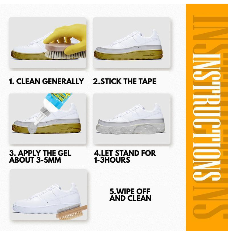 (🔥Last Day Promotion-SAVE 50% OFF)-Shoes Whitening Cleansing Gel-🔥BUY 3 GET 2 FREE