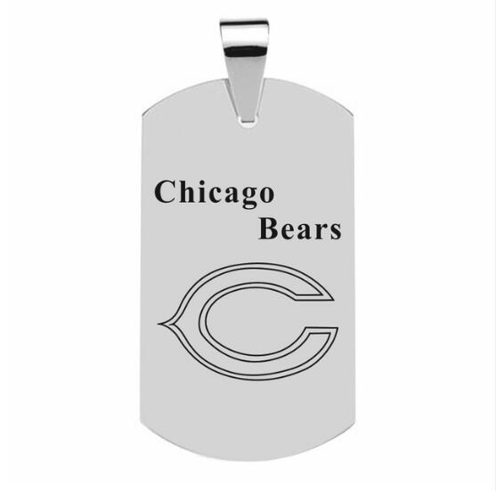 CHICAGO BEARS TITANIUM STEEL DOG TAG