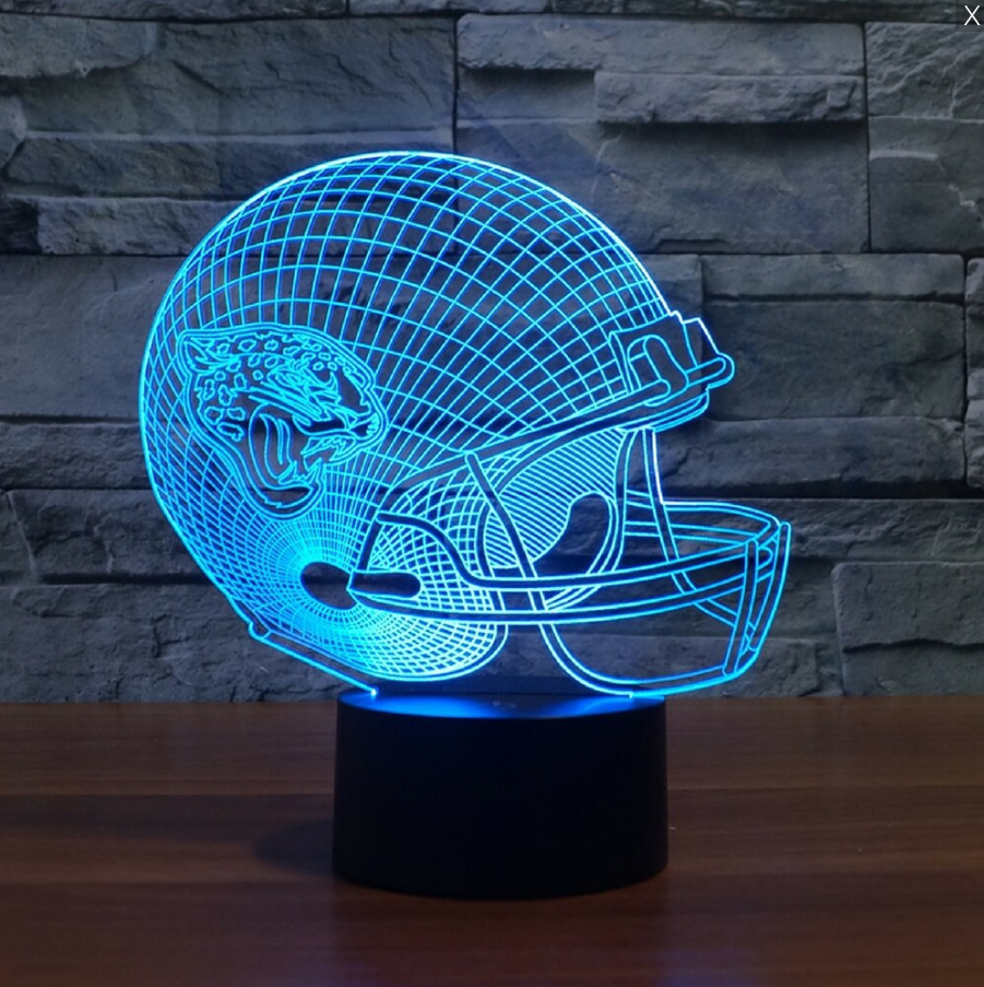 JACKSONVILLE JAGUARS 3D LED LIGHT LAMP
