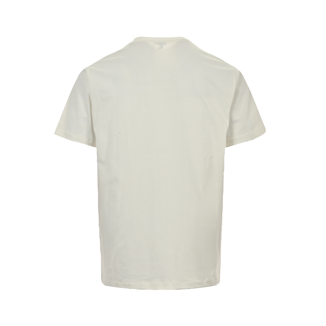 Loewe 24ss panda embroidered letter short sleeve