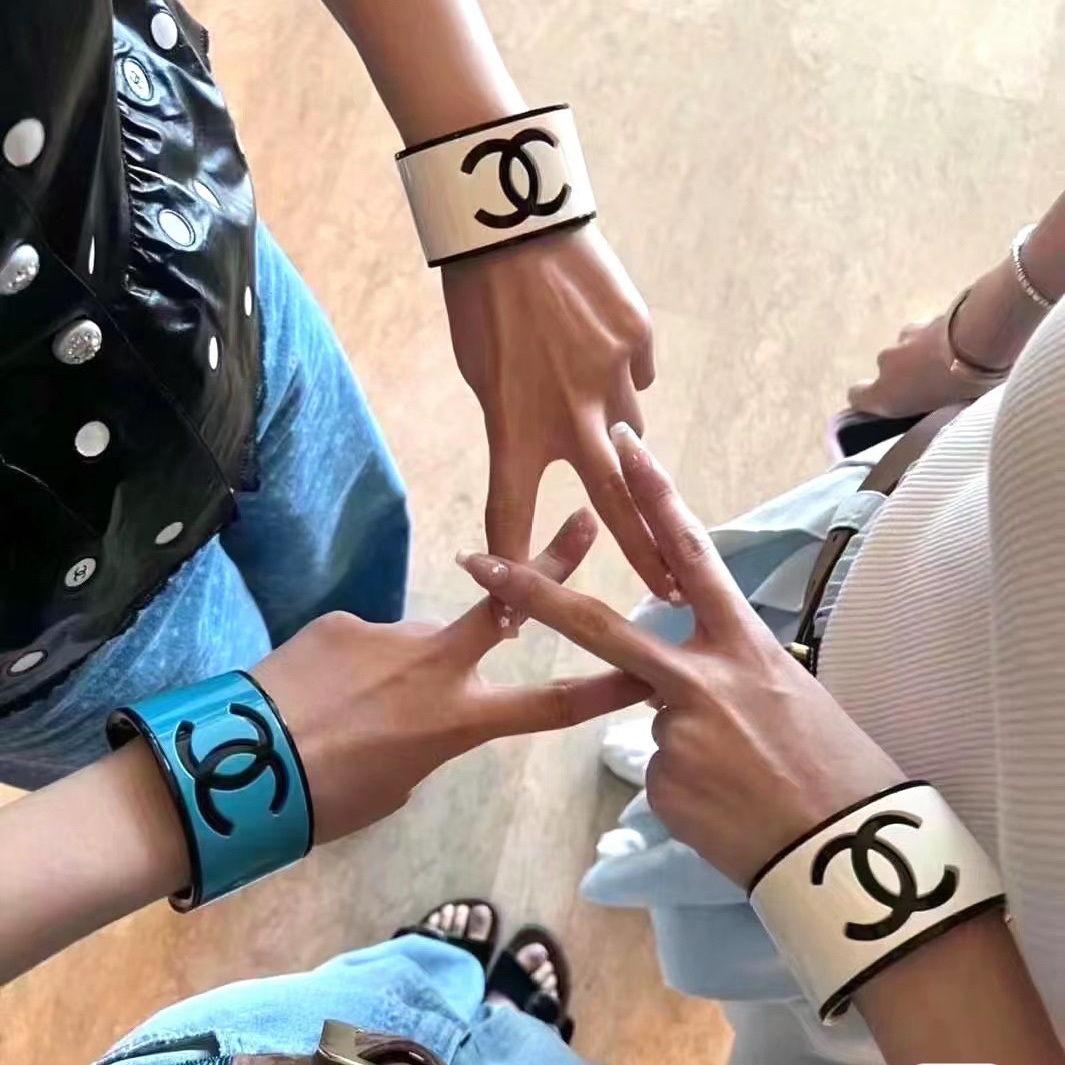 Chanel high quality acrylic colorful bracelet
