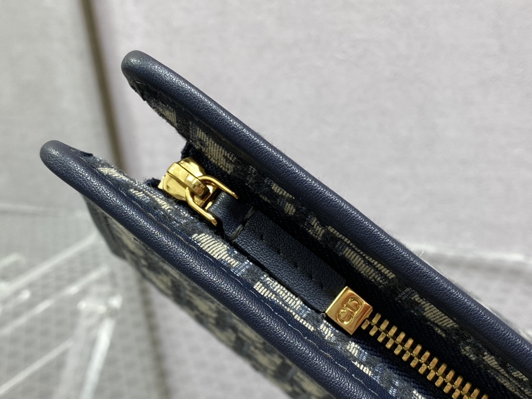 Dior Oblique canvas clutch