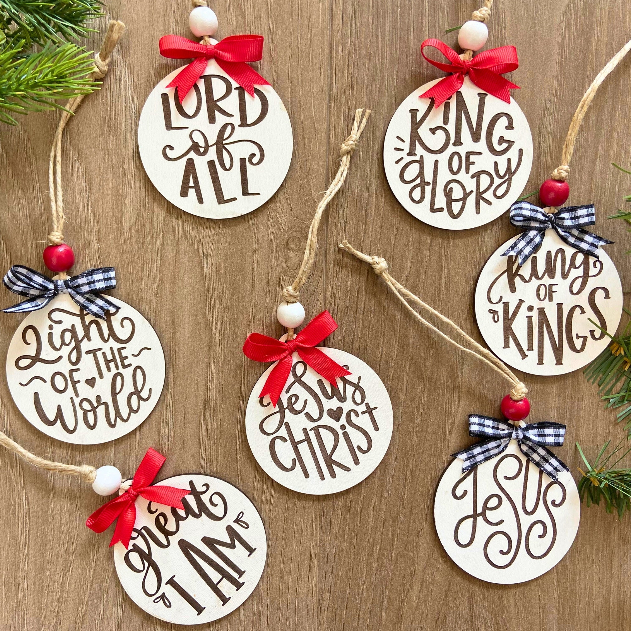 Names of Jesus Ornament | Christ Centered Ornament