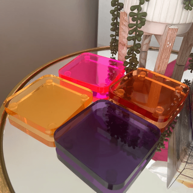 Colorful Resin Coasters