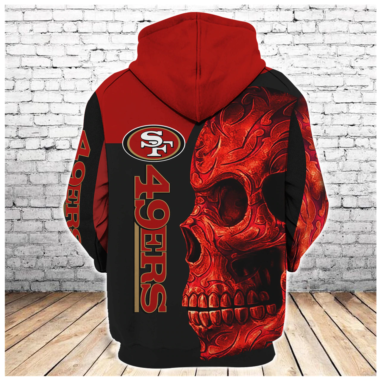 SAN FRANCISCO 49ERS 3D HOODIE SSFF49015