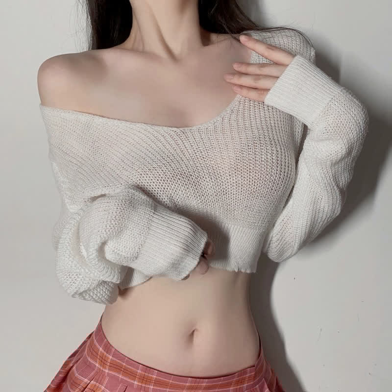Knitted School Uniform Virgin Killer Lingerie