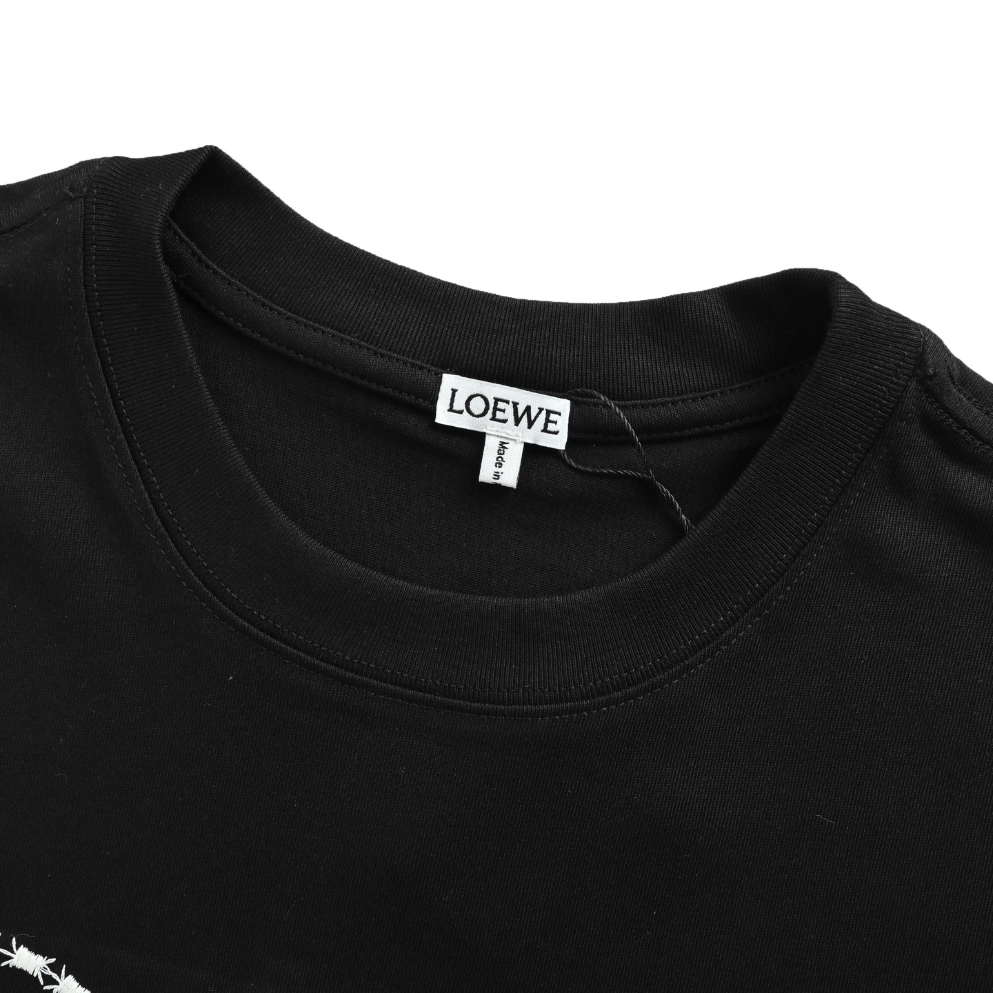 Loewe 25ss embroidered logo short sleeve