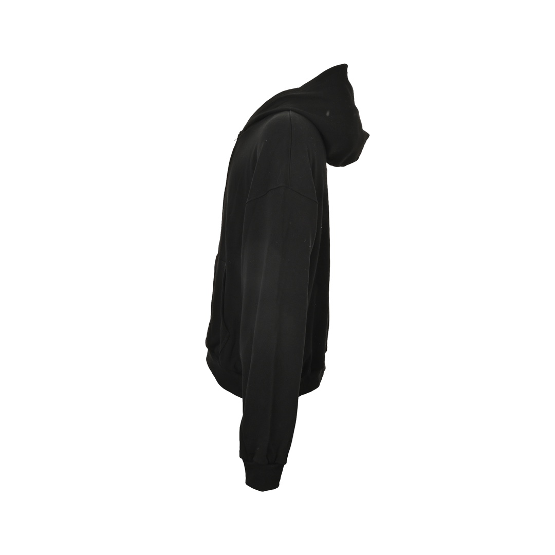 Balenciaga 24Fw hooded double-ring embroidered zippered sweatshirt jacket