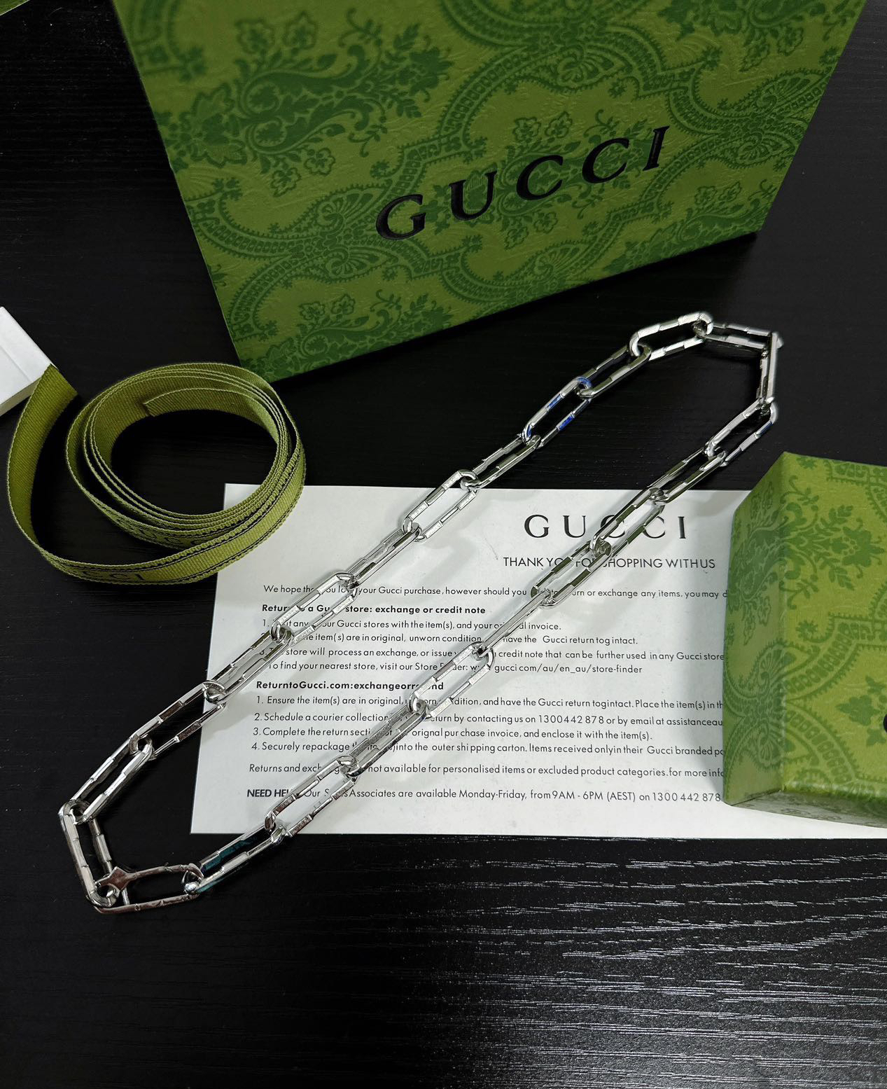 Gucci Safety Pin Necklace