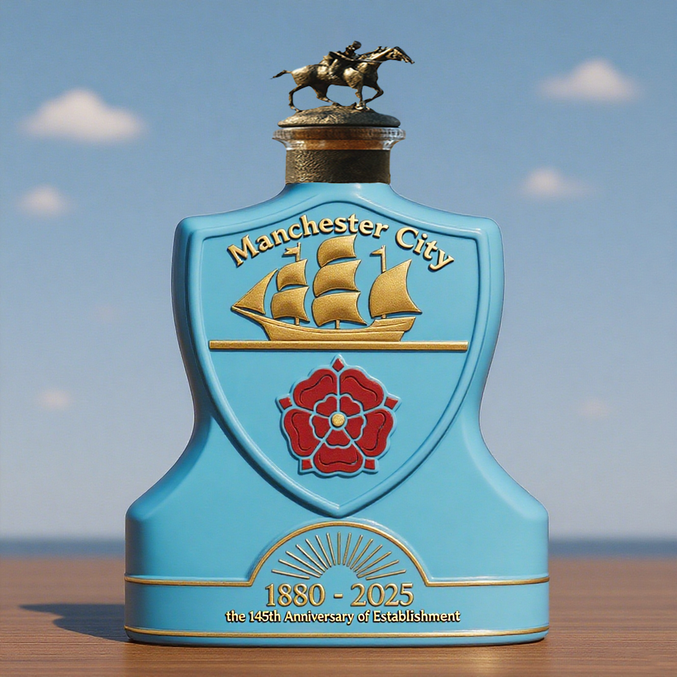 Manchester City 145th Anniversary Glory Whisky Bottle