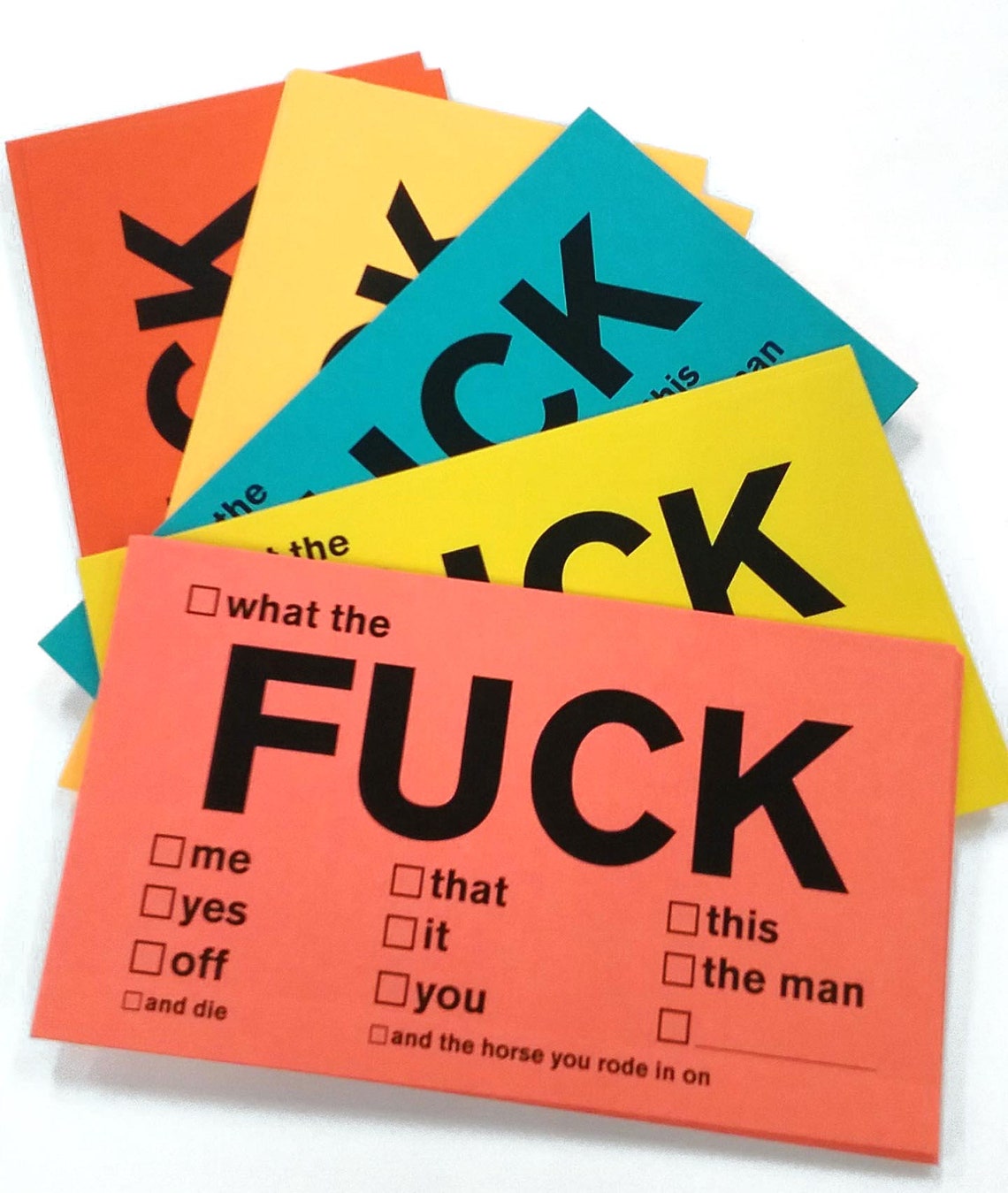 F Bomb Curse Cards, Set of 25