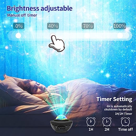 (🔥Last Day Promotion-SAVE 50% OFF)✨Galaxy Projector with Bluetooth Music Speaker-BUY 2 GET 10% OFF & FREE SHIPPING！