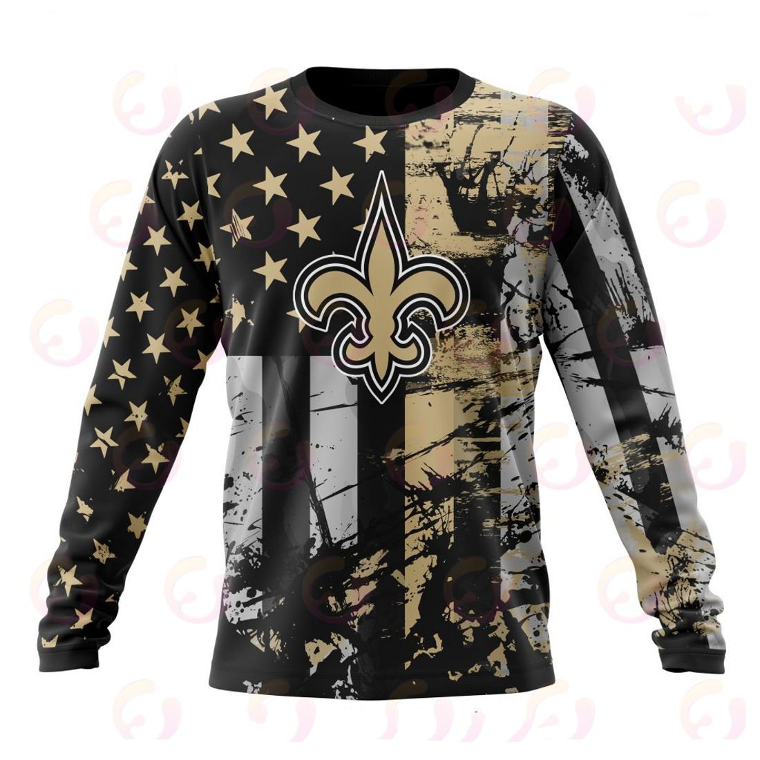 NEW ORLEANS SAINTS 3D HOODIE JERSEY FOR AMERICA