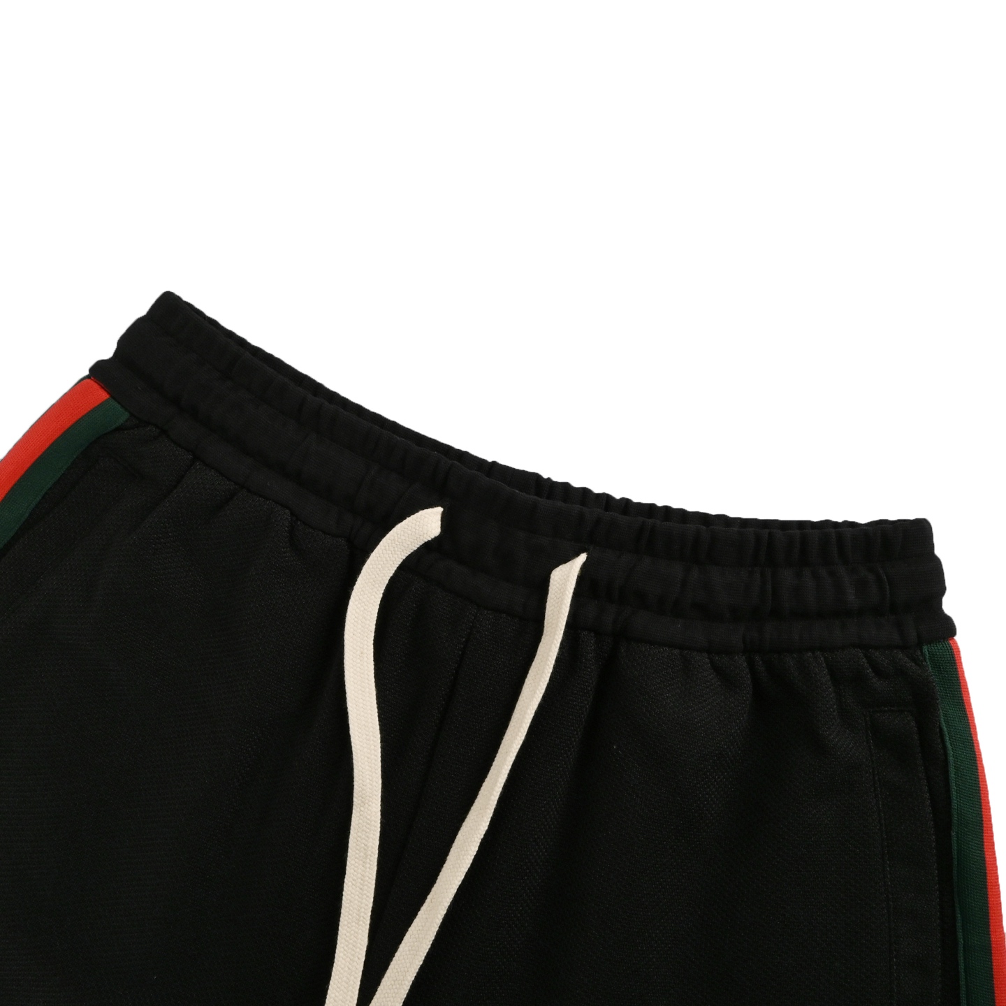 Gucci flame logo towel embroidered lettering shorts
