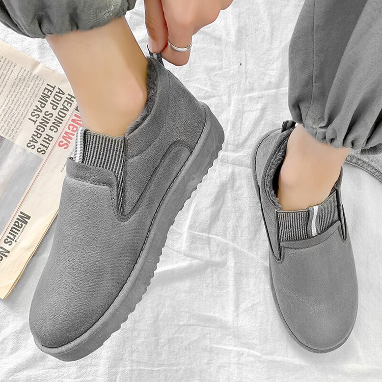 Men's Winter Plush Slip-On Snow Boots
