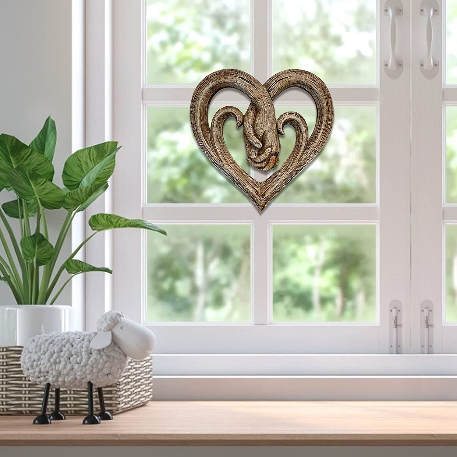 Heart Holding Hands Wall Decor - Forever Love(48% OFF)