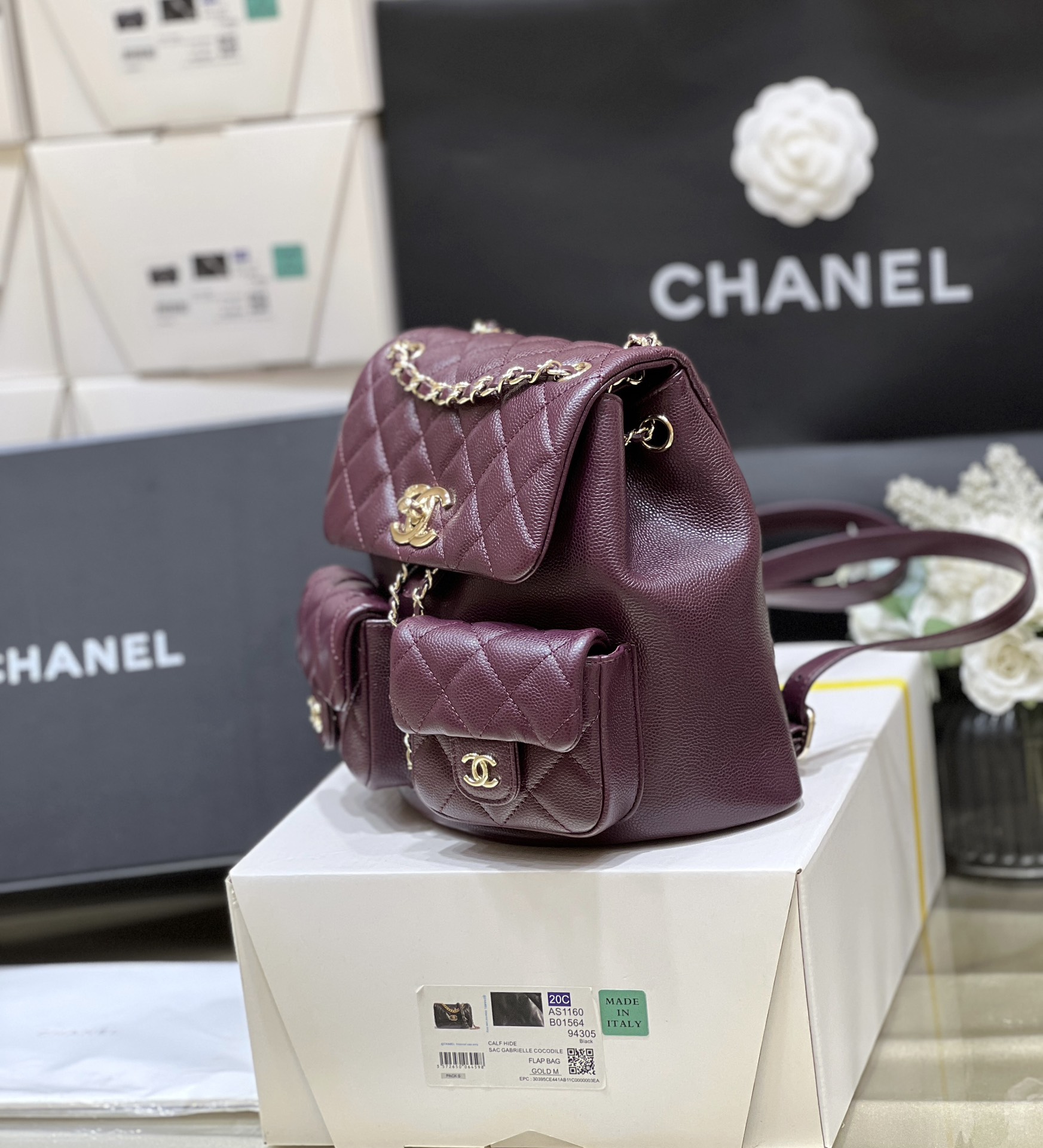 Chanel 24A duma double backpack 3860