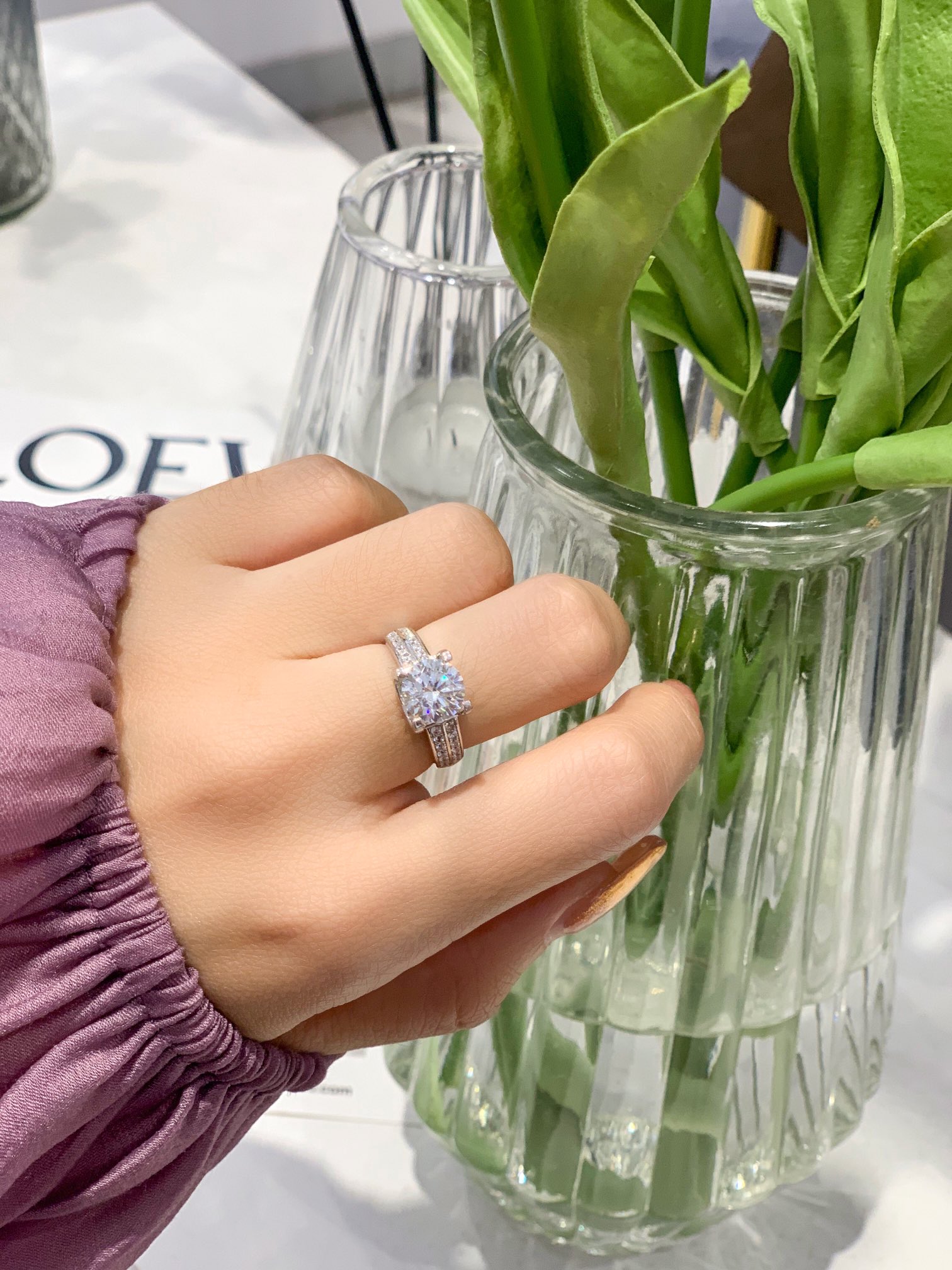 Cartier 2 carat horn ring