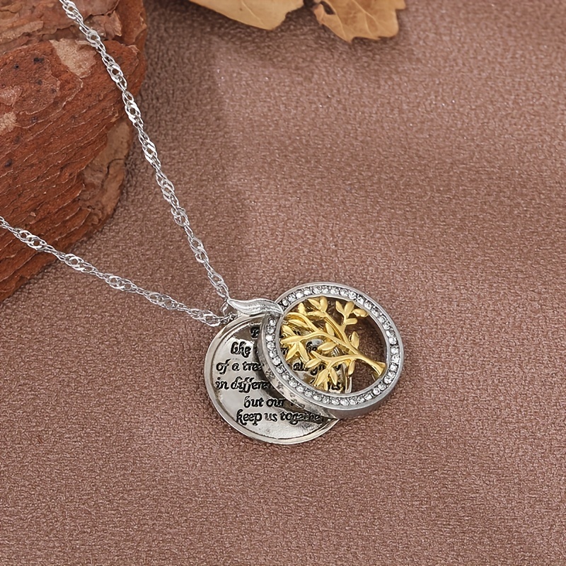 🌲Early Christmas Sale 49% OFF🌲Family Tree Silver Crystal Necklace