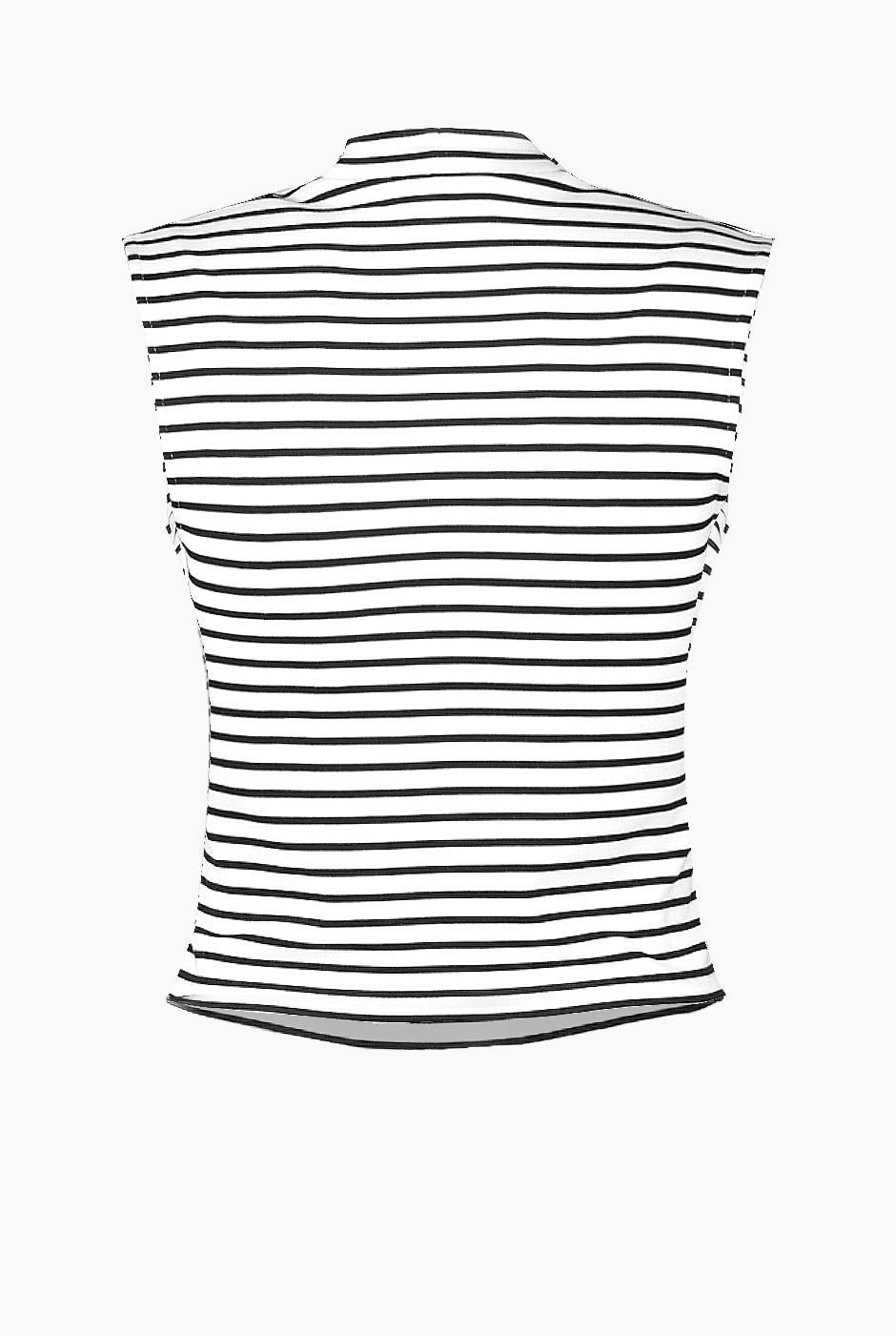 Top de cuello redondo estampado