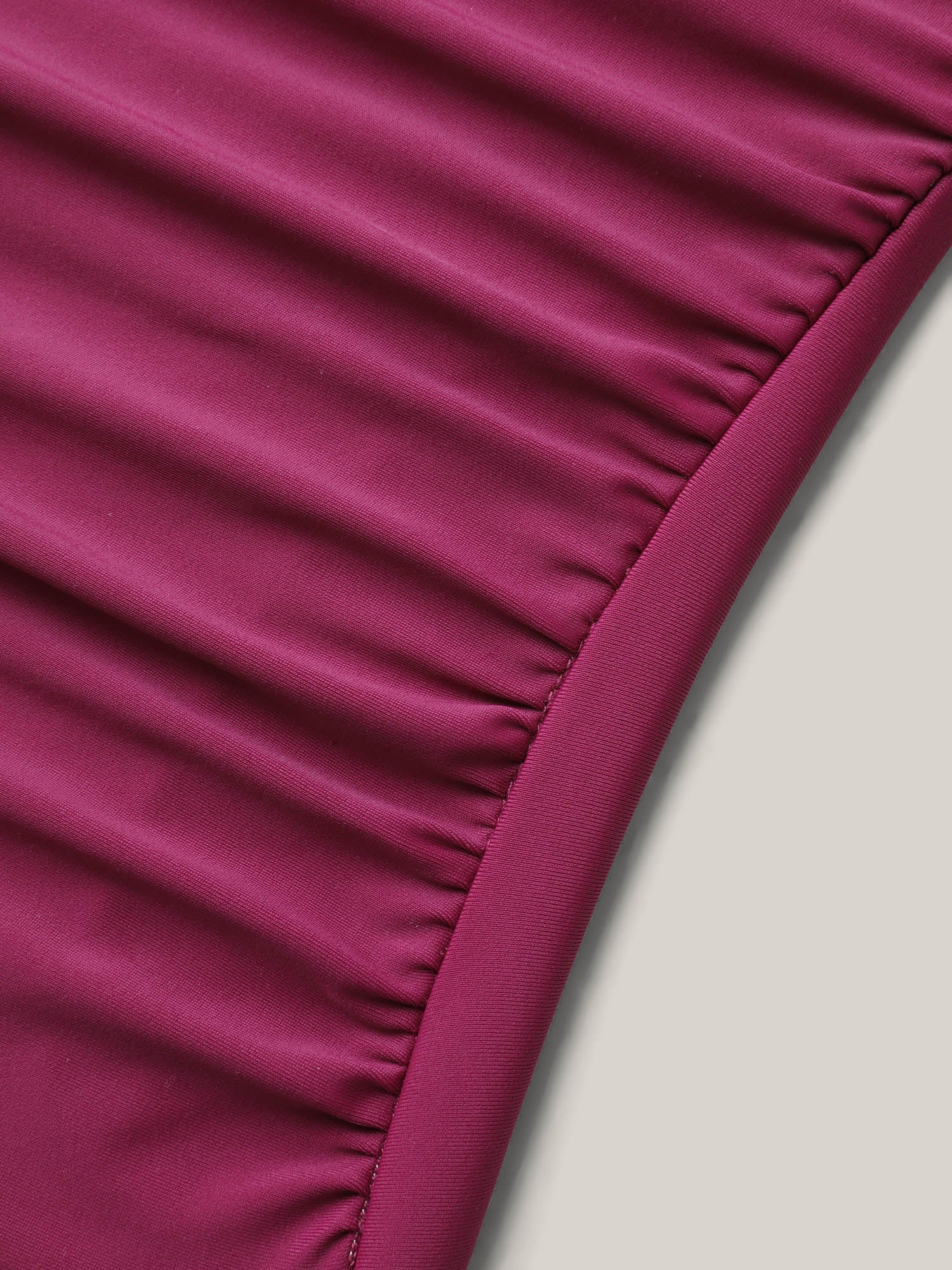 Twist Shrink Pleats One-Piece Swimsuit