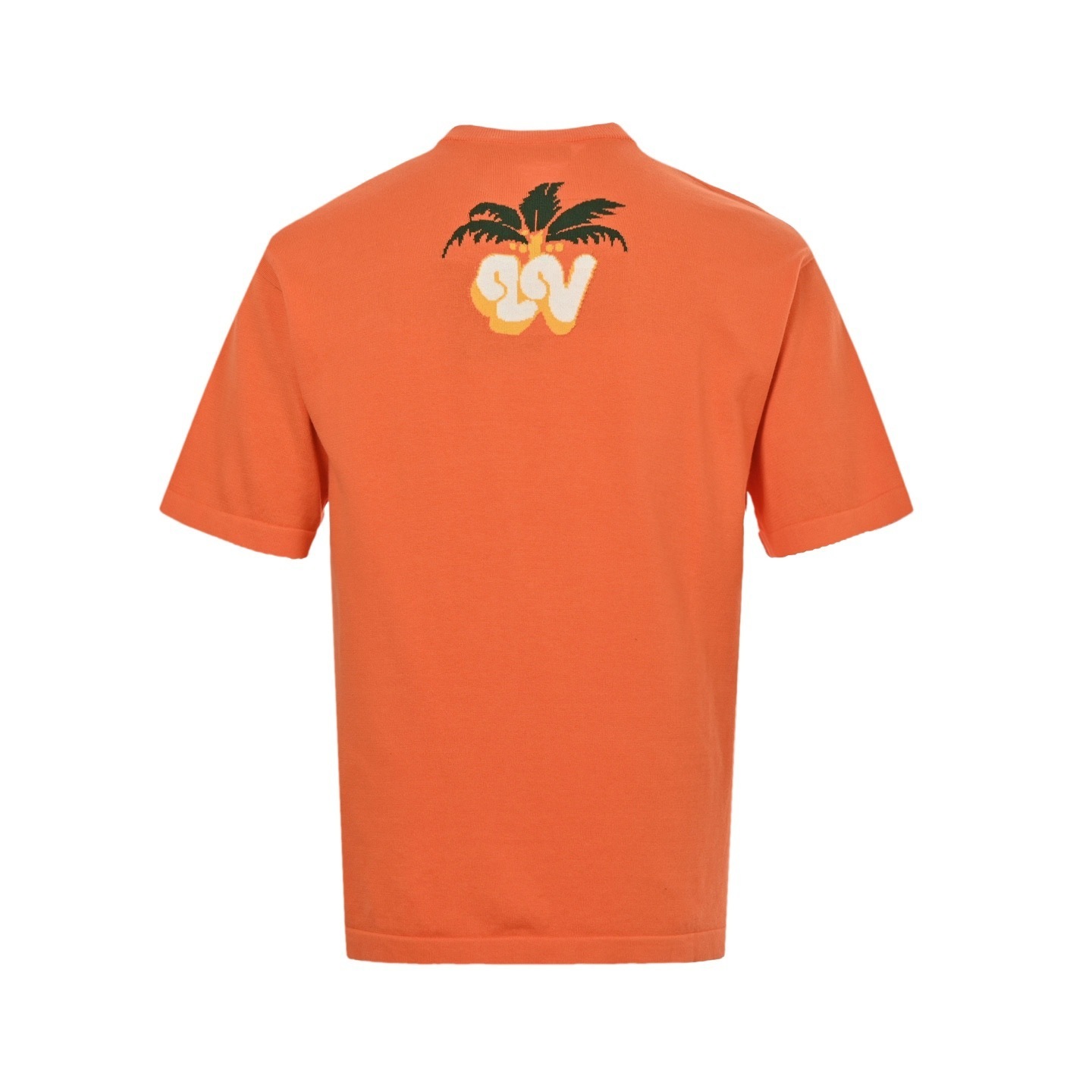 Louis Vuitton 25ss coconut jacquard orange knitted short sleeve