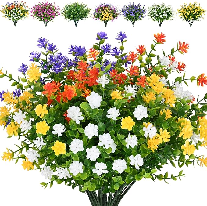 🌺🌺Artificial Milan grass fake flower plant decoration (spring and summer decoration-UV protection)