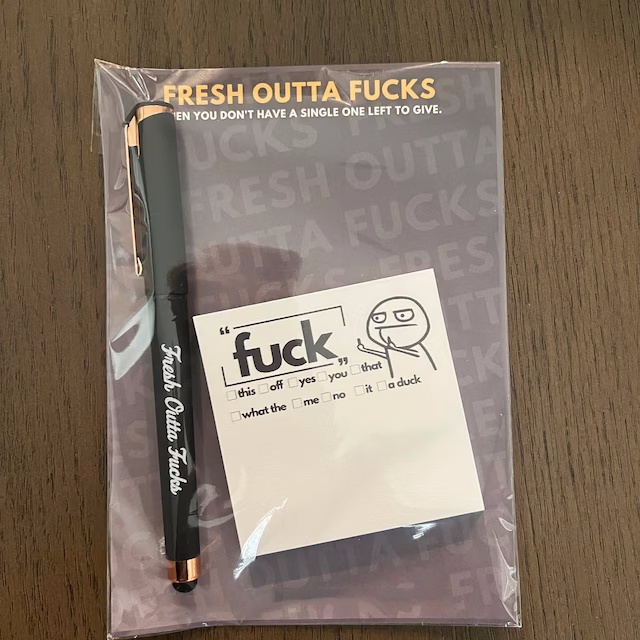WACKY PAD AND PEN - SNARKY GIFT🎁