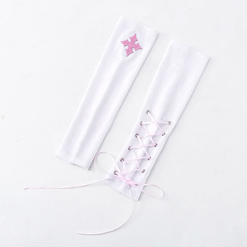 Cosplay Nurse Lace Up Bunny High Split Lingerie Dress