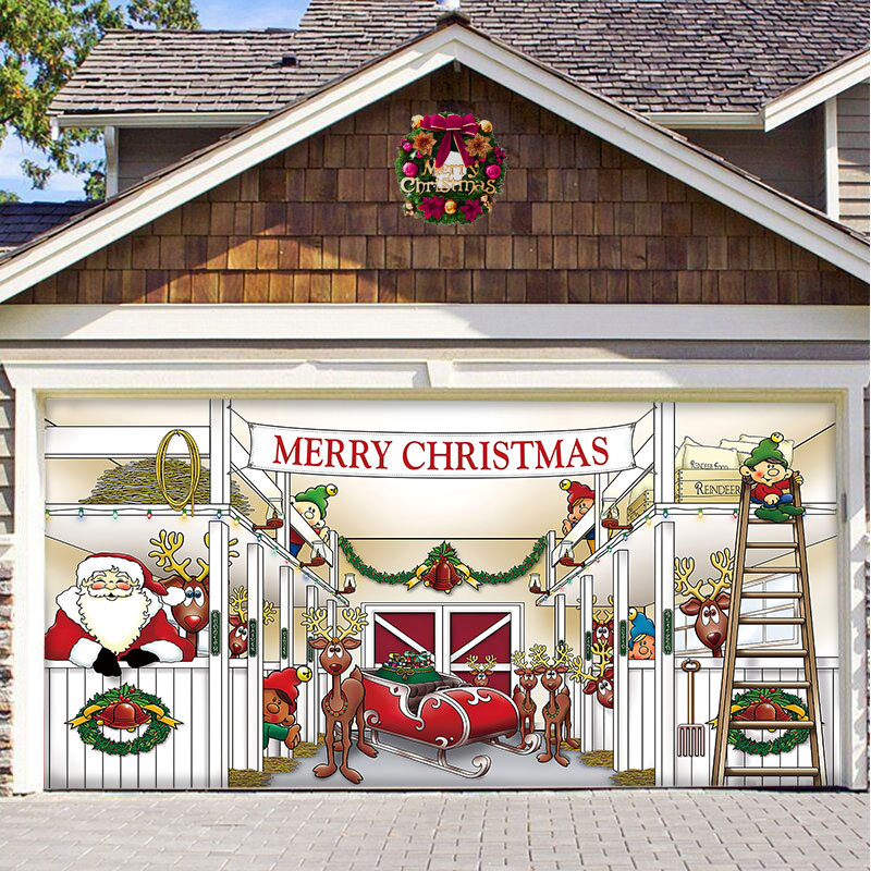 Hot Sale-2023 New Christmas Garage Door Decoration