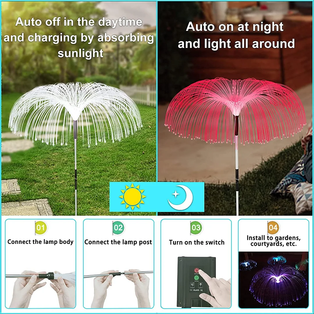 Outdoor Waterproof Solar Garden Lights- 8 Color( 😊89.96% of Customer Buy 8PCS & Free Shipping)