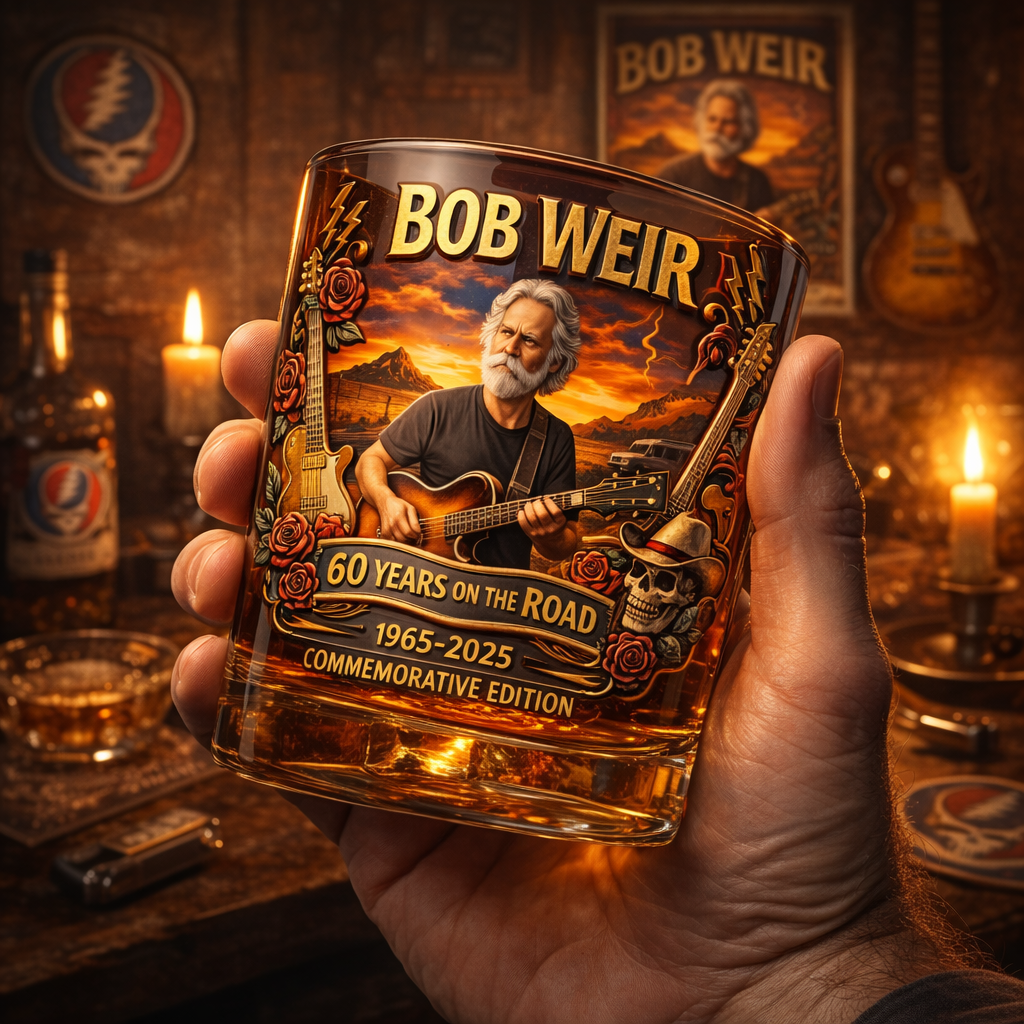 Bob Weir – 60 Years on the Road Commemorative Whiskey Glass