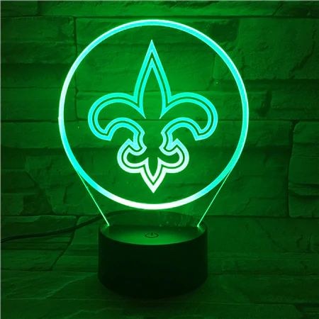 NEW ORLEANS SAINTS 3D LED LIGHT LAMP