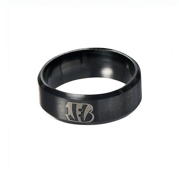LIMITED EDITION  CINCINNATI BENGALS  TITANIUM STEEL RING