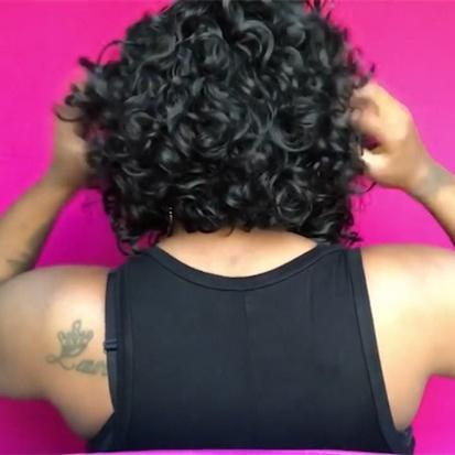 NEW GLUELESS SHORT CURLY 7'' WIG