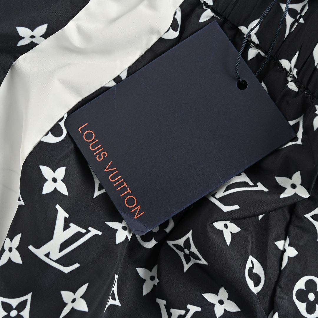 Louis Vuitton 24Fw monogram print contrast trousers