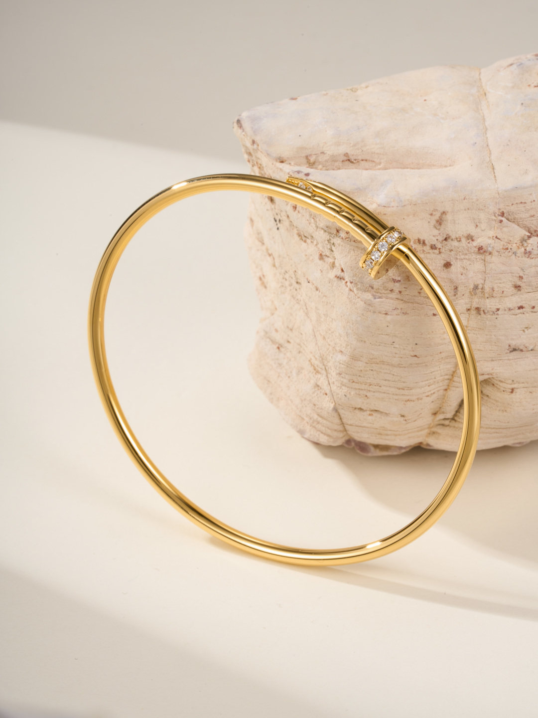 Cartier Head and Tail Diamond Nail Thin Version Nail Bracelet