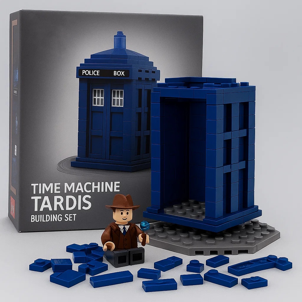 Doctor Who Phone Booth Building Block Set