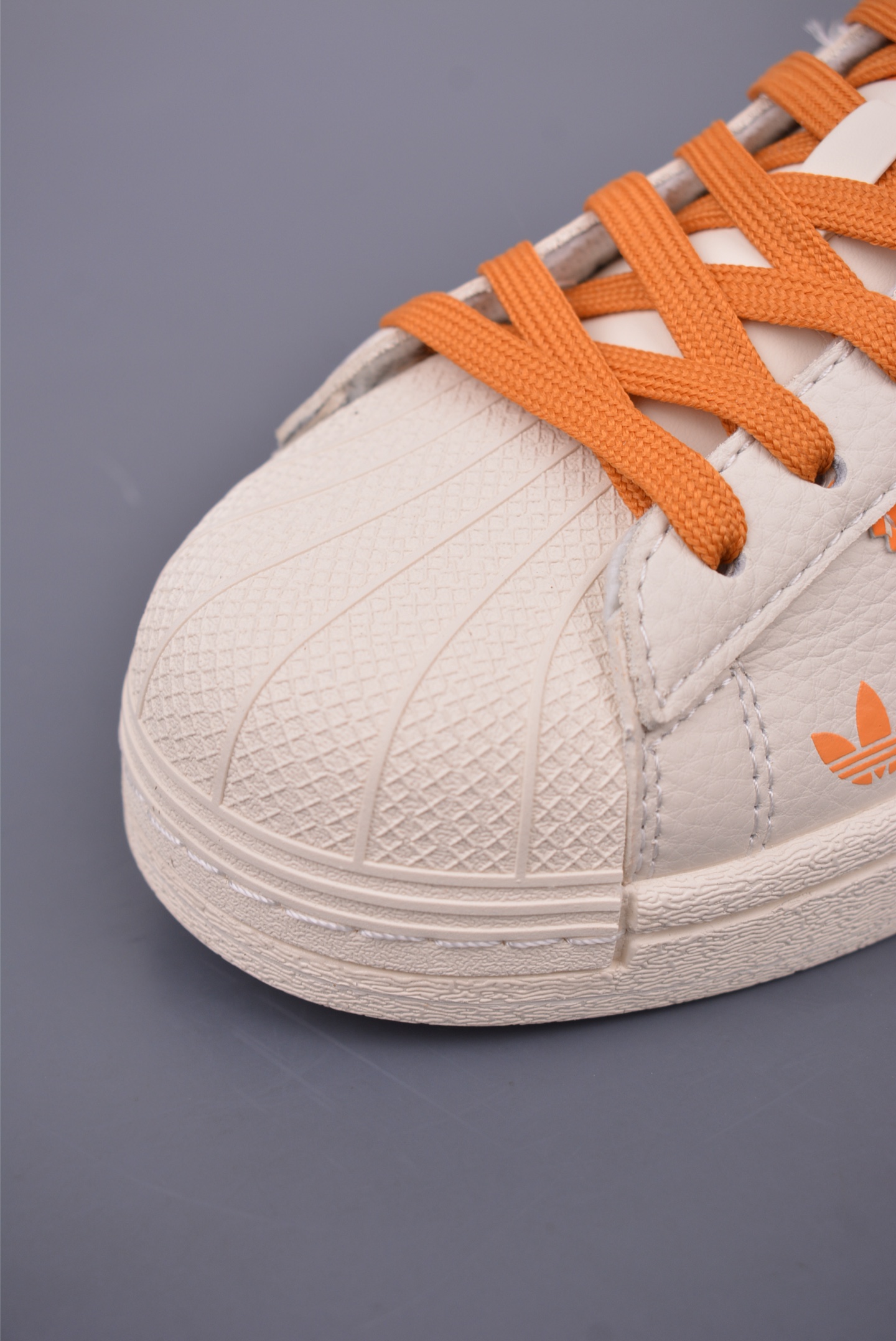 Louis Vuitton x Adidas Originals Superstar Sneakers Off-White Orange SX0005
