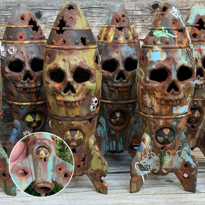 🔥Last Day Promotion-50% OFF🔥2023 New Skull Bomb - Nuclear Warhead Decor
