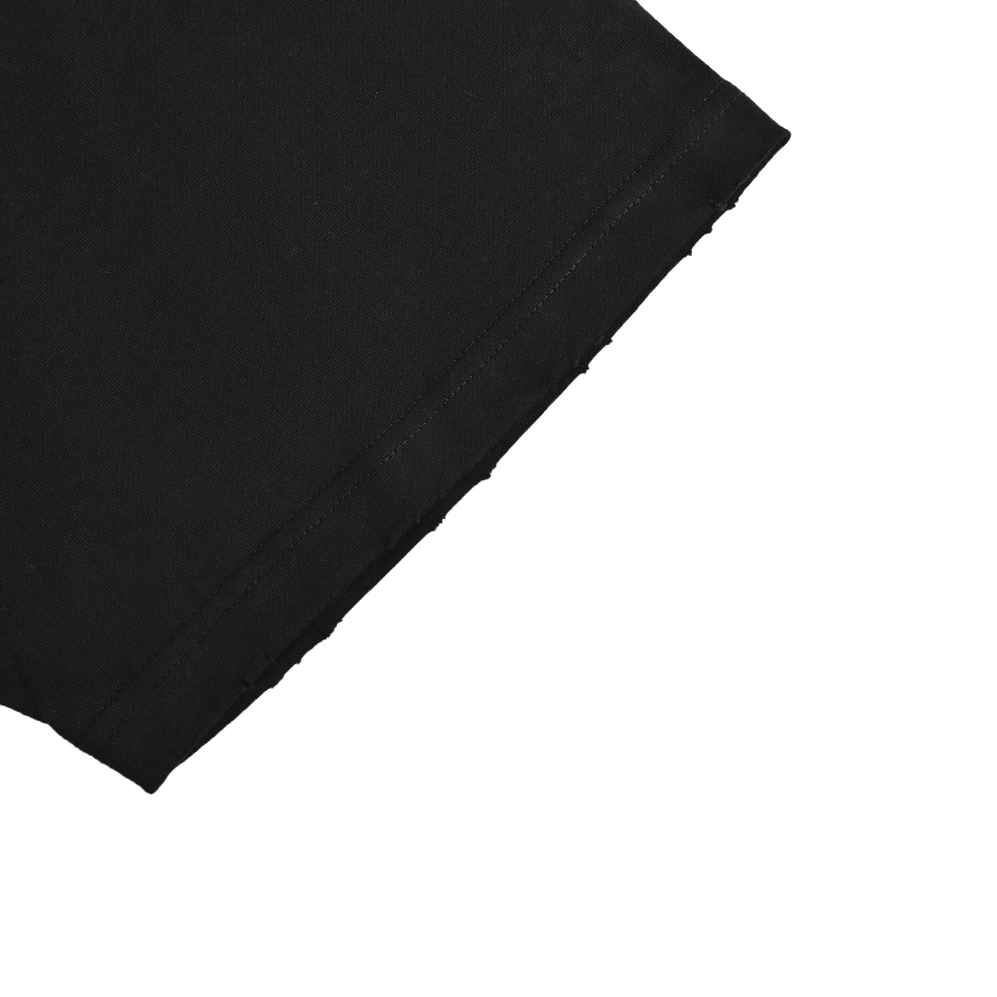 Balenciaga 25ss back thick rubber letter print destroyed short sleeves