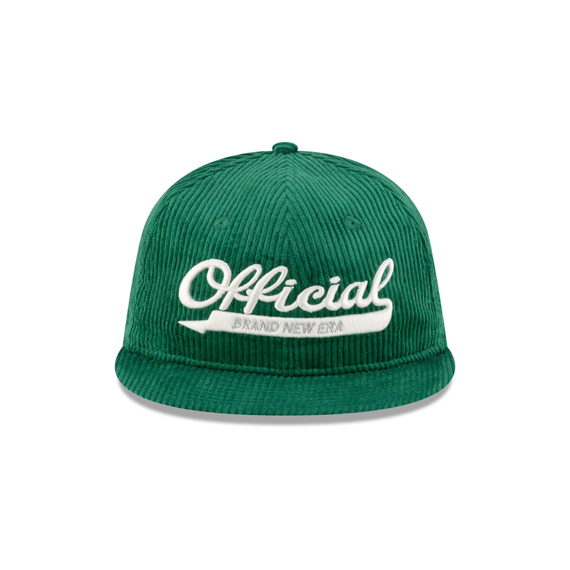 New Era Branded Official Corduroy Kelly Green Retro Crown 9FIFTY Snapback Hat