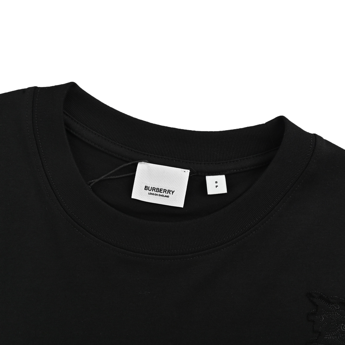 Burberry 25ss shoulder warhorse patch embroidered short sleeves