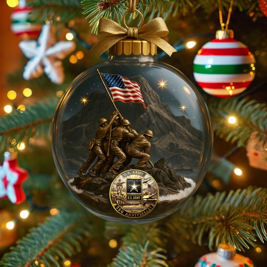 US Military 250th Anniversary Christmas Ornament