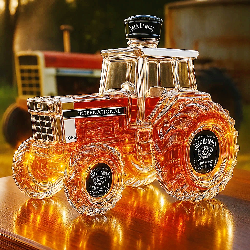 Classic International Harvester 1066 whisky bottle