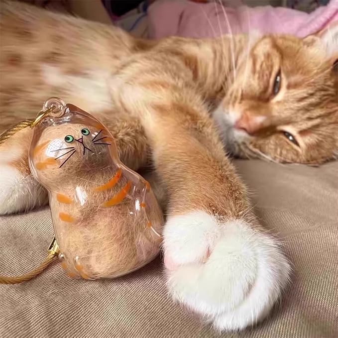 🔥On sale🔥Cat Hair Storage Memorial Keychain