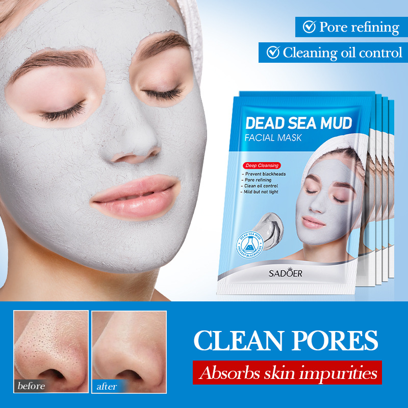Dead Sea mud cleansing mask deeply cleanses and removes blackheads to deliver nutrients to the skin
